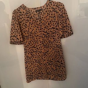 Boohoo animal print dress